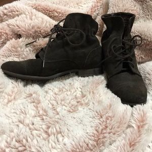Brown booties size 7